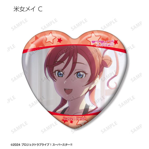 『ラブライブ!スーパースター!!』トレーディング 米女メイオンリー 場面写ハート型缶バッジ(単位/BOX)